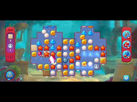 Fishdom gameplay level 2108