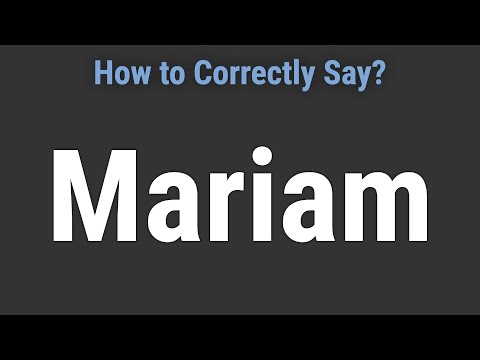 How to Pronounce Name Mariam (Correctly!)