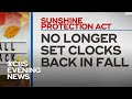 Senate approves permanent Daylight Saving Time