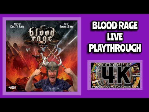 Blood Rage Boardgame 3 Player Playthrough/Tutorial (4K)