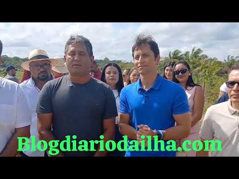 PEDRO DO ROSÁRIO (MA): Prefeito Toca Serra inaugura com o Ministro André Fufuca. POR LIMA K LIMA