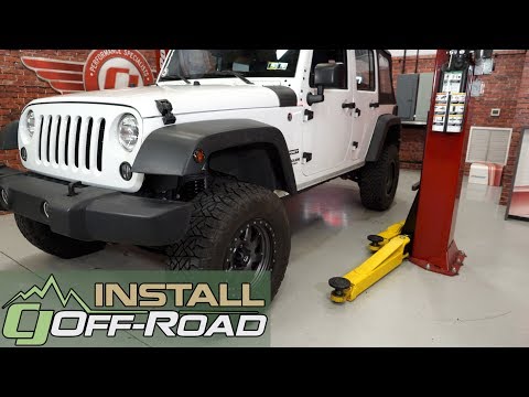 Jeep Wrangler JK JKS Suspension Lift Kit 3-1/2" JSPEC With FOX Shocks 4-Door 2007-2018 Installation