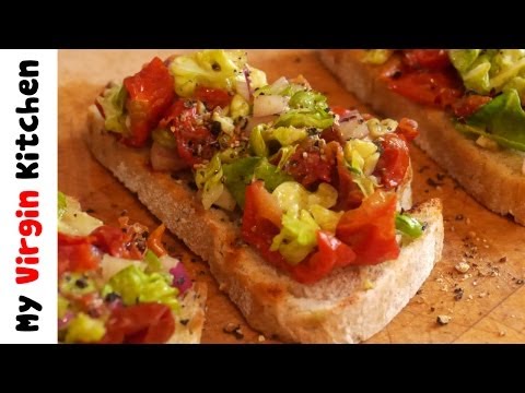 HOW TO MAKE TOMATO & AVOCADO BALSAMIC BRUSCHETTA