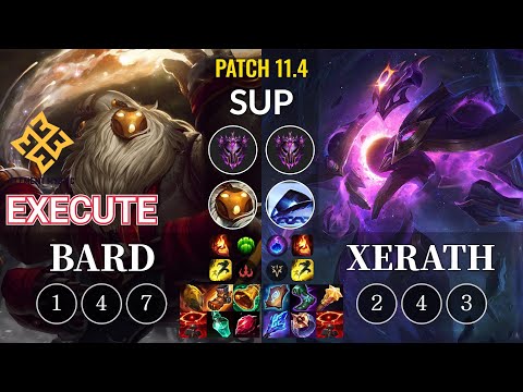 EM Execute Bard vs Xerath Sup - KR Patch 11.4