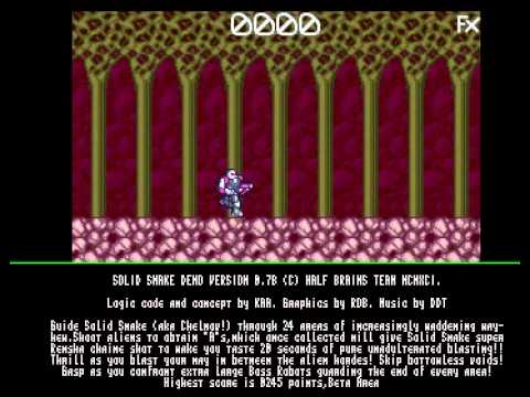 solid snake - the atomic run preview for Amiga