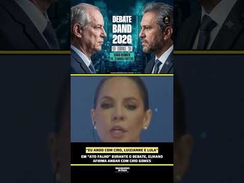 Em “ato falho”durante debate, Elmano afirma andar com Ciro Gomes
