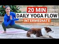 20 Min Intermediate Daily Yoga Flow Full Body Yoga Stretch Flow