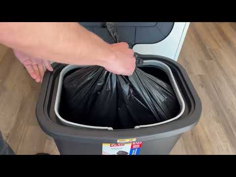 DGlad 20 Gallon Trash Can   Plastic Kitchen Waste Bin with Odor Protection of Lid Review