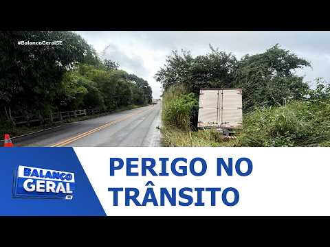 Caminhão tomba após tentativa de evitar colisão na SE-170 entre Itabaiana e Campo do Brito - BGT