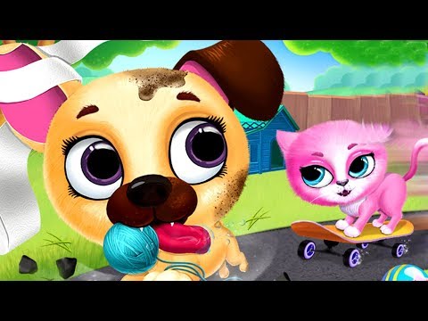 Fun Care Kids Games - Kiki & Fifi Pet Friends - Furry Kitty and Puppy Care