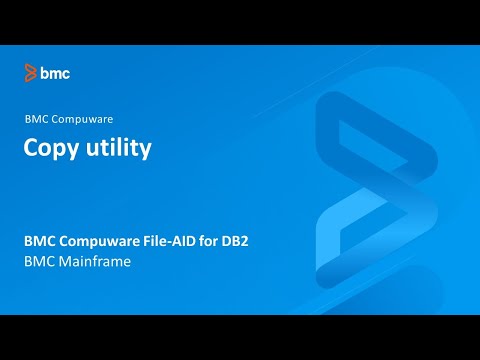 BMC Compuware File-AID for Db2 - Copy utility