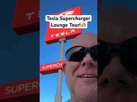 See Inside The Luxurious Tesla Supercharger Lounge! #shorts