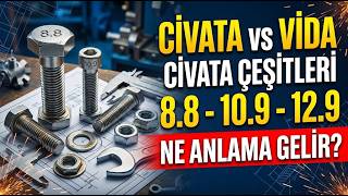 Cıvata Çeşitleri ve Kalite Sınıfları (8.8, 10.9 Ne Demek?) | Makine Elemanları