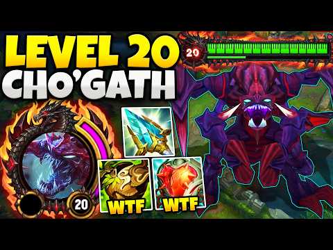 I BROKE THE SIZE RECORD WITH LEVEL 20 CHO'GATH! I WAS LARGER THAN BARON AND TURRETS!