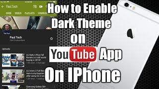 How to Enable/Disable dark theme on YouTube app for iPhone
