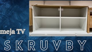 SKRUVBY assembly (perakitan meja TV IKEA)