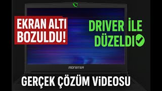 Monster Notebook Ekran Bozuldu! İşte Driver ile Kesin Çözüm 💻 (Titreme, Çizgi, Renk Sorunu)