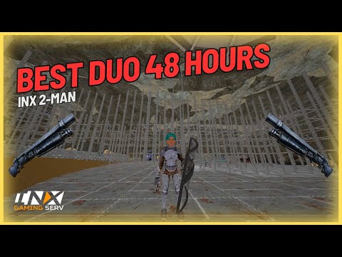 Best Duo Claiming OP Cave & Raiding Rathole | INX 2-Man | Ark PvP