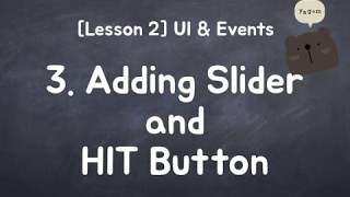 iOS for Starter - Adding Slider and HIT Button
