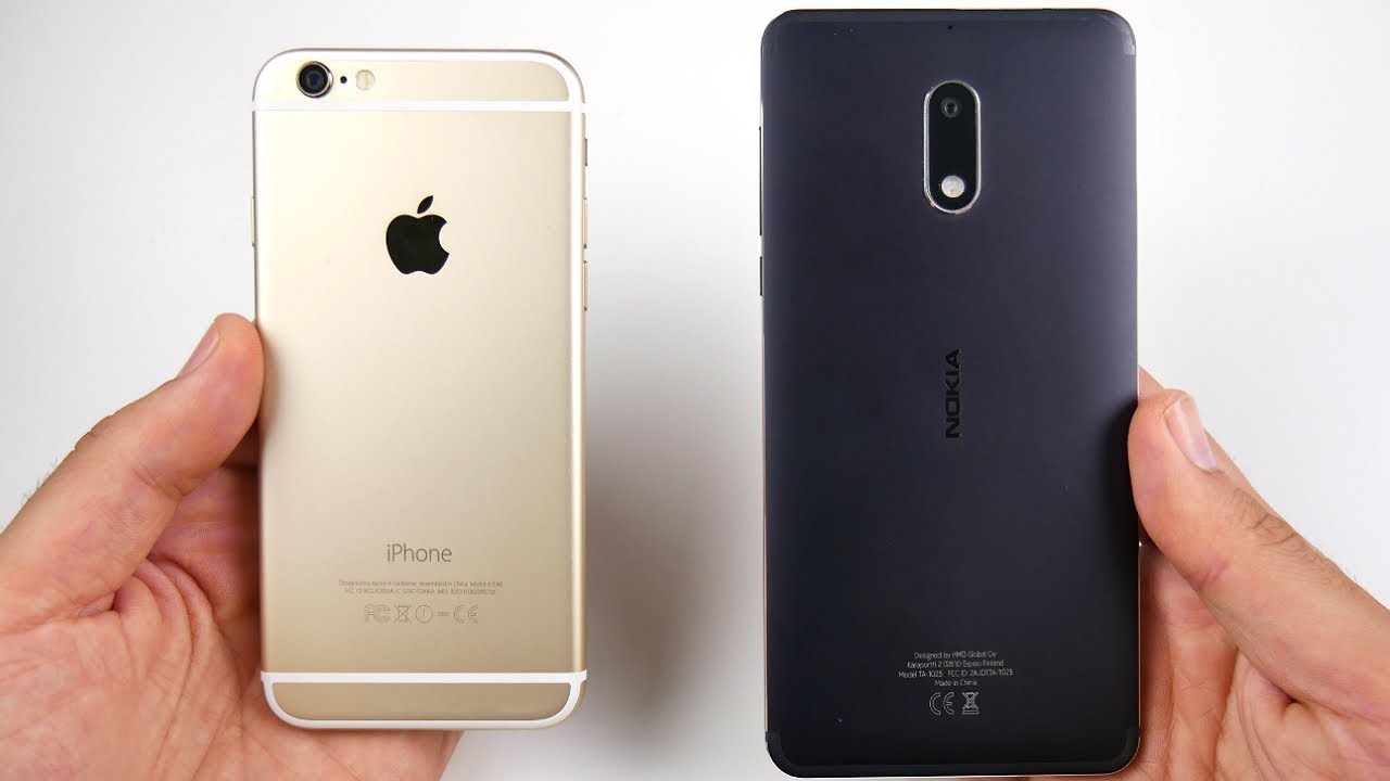 iPhone 6 vs Nokia 6 Speed Test!