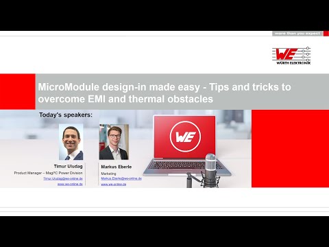 Würth Elektronik Webinar: MicroModule design-in made easy - Tips and tricks