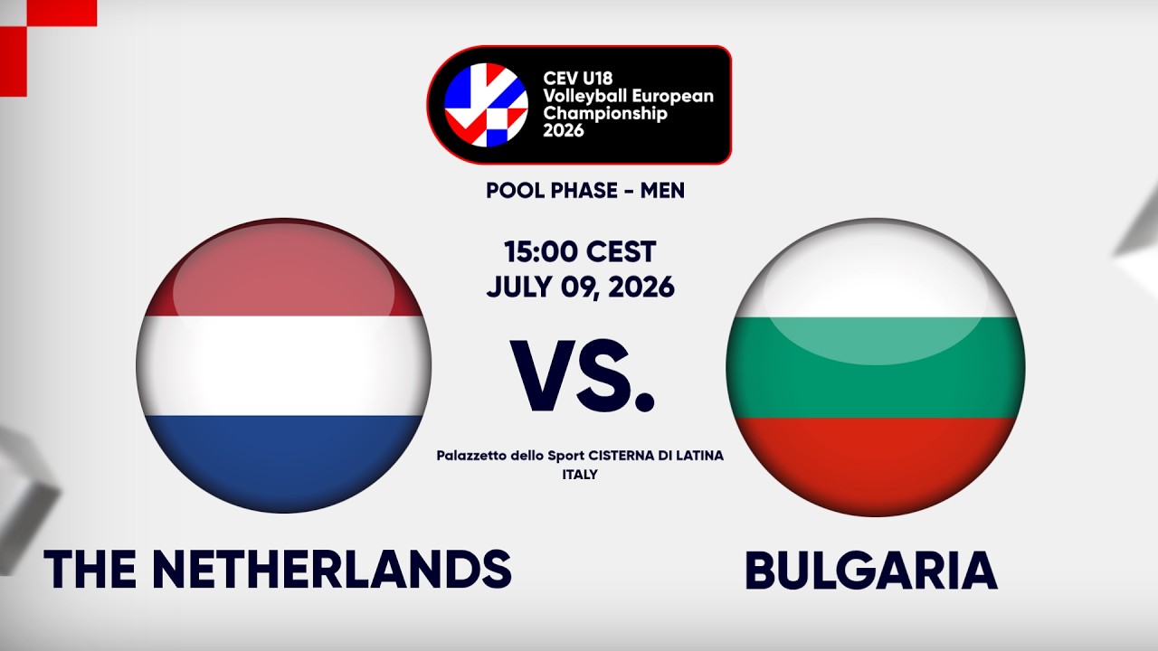 Full Match | The Netherlands vs. Bulgaria | CEV U18 Volleyball European Championship 2026 | Men