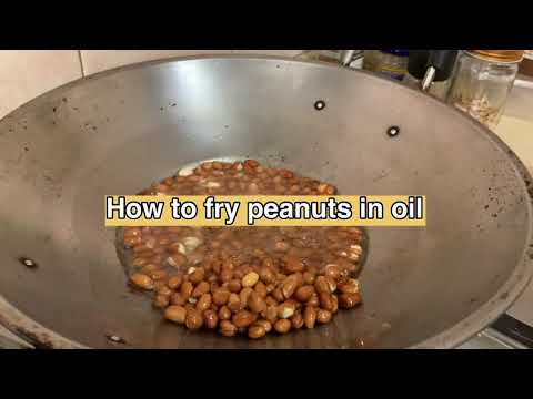 How to fry peanuts in oil