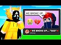 I Found A Streamer Breaking Up With His Girlfriend Live.. (Roblox Bedwars)