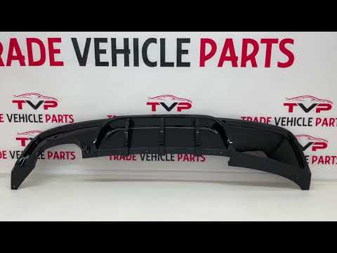 Fits BMW 1 Series E82 E88 2007-2013 Rear Bumper Diffuser Spoiler Twin Exhaust Gloss Black video