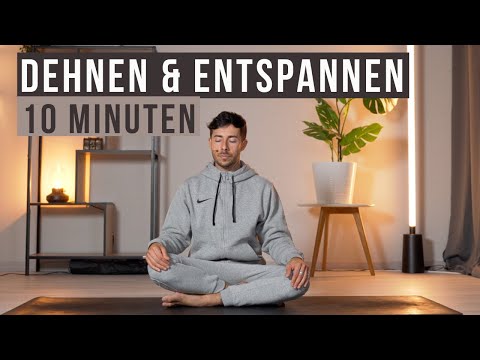 10 minutes of stretching in the evening - against stress / better sleep (Yin Yoga for beginners)