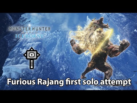 MHW:IB | Furious Rajang solo gameplay (Hammer) - first solo attempt