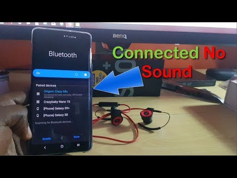 Bluetooth connected but no sound Fix