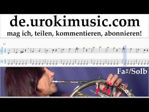 Waldhornunterricht Shakira - Me Enamoré Noten Lernen Teil#1 um-i995
