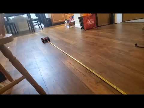 Car moving in a straight line