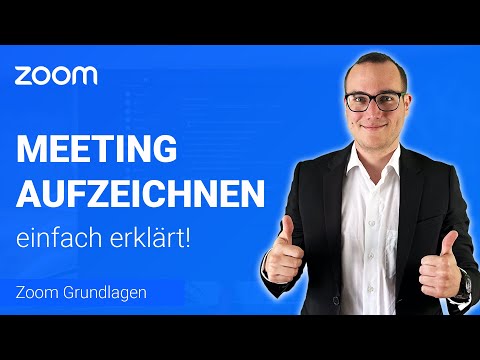 MEETING aufzeichnen einfach erklärt | Lerne Zoom ✅
