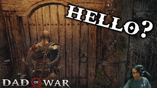 When you go back to Freya's house after killing Baldur - God of War 4