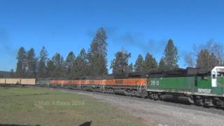 preview picture of video 'BNSF M-CWHSPO1-03A through Springdale'
