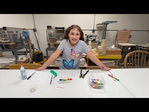 Fused Glass Garden Stakes