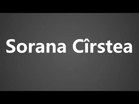 How To Pronounce Sorana Cirstea