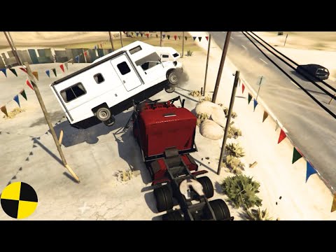 GTA 5 Phantom Wedge Truck Crashes Ep.32 Impact Compilation - Destruction | Crashstation