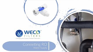 Connecting RO Water Supply  | Tapping into the Cold Water Line | How to connect RO Water supply