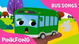 The Wheels on the Green Town Bus | Bus Songs | Car Songs | Pinkfong Songs for Children