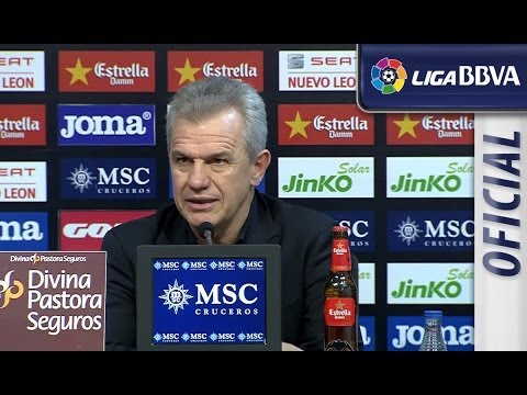 Rueda de Prensa de Aguirre tras el Valencia CF (2-2) RCD Espanyol - HD
