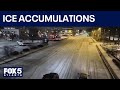 Freezing rain still falling in Hall County | FOX 5 News