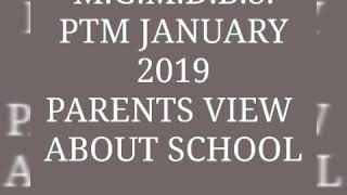 preview picture of video 'M.G.M.D.B.S. PARENTS MEETING JANUARY 2019'
