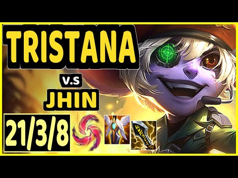 TRISTANA vs JHIN - 21/3/8 KDA BOTTOM ADC GAMEPLAY - EUW Ranked GRANDMASTER
