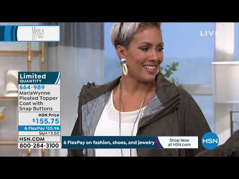 MarlaWynne – Plissierter Mantel mit Druckknöpfen