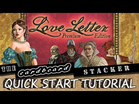 Love Letter Premium Edition - Quick Start Tutorial with The Cardboard Stacker - YouTube