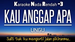 Download lagu Ungu - Kau Anggap Apa | Karaoke Nada Rendah -3‼️ #karaoke mp3