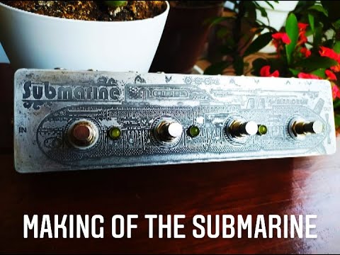 Guitar effects pedal making timelapse - true bypass loop switcher